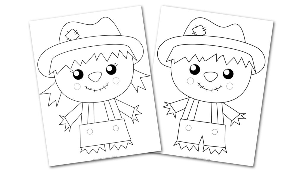 Free Printable Scarecrow Template Simple Mom Project