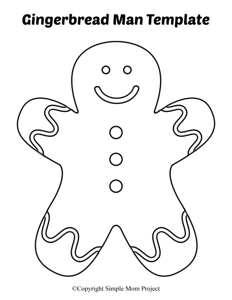 Gingerbread Man Template Printable