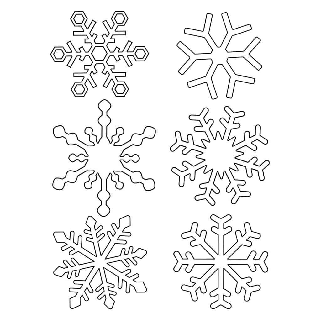 Printable Snowflakes Templates