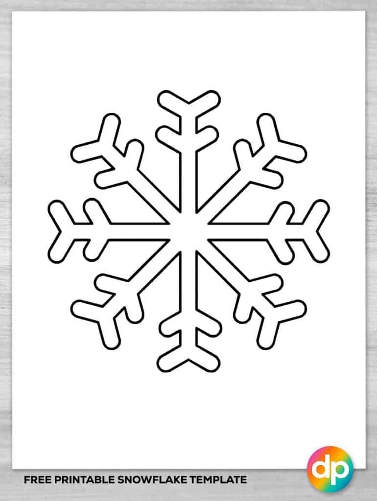 Free Printable Snowflake Template Pdf