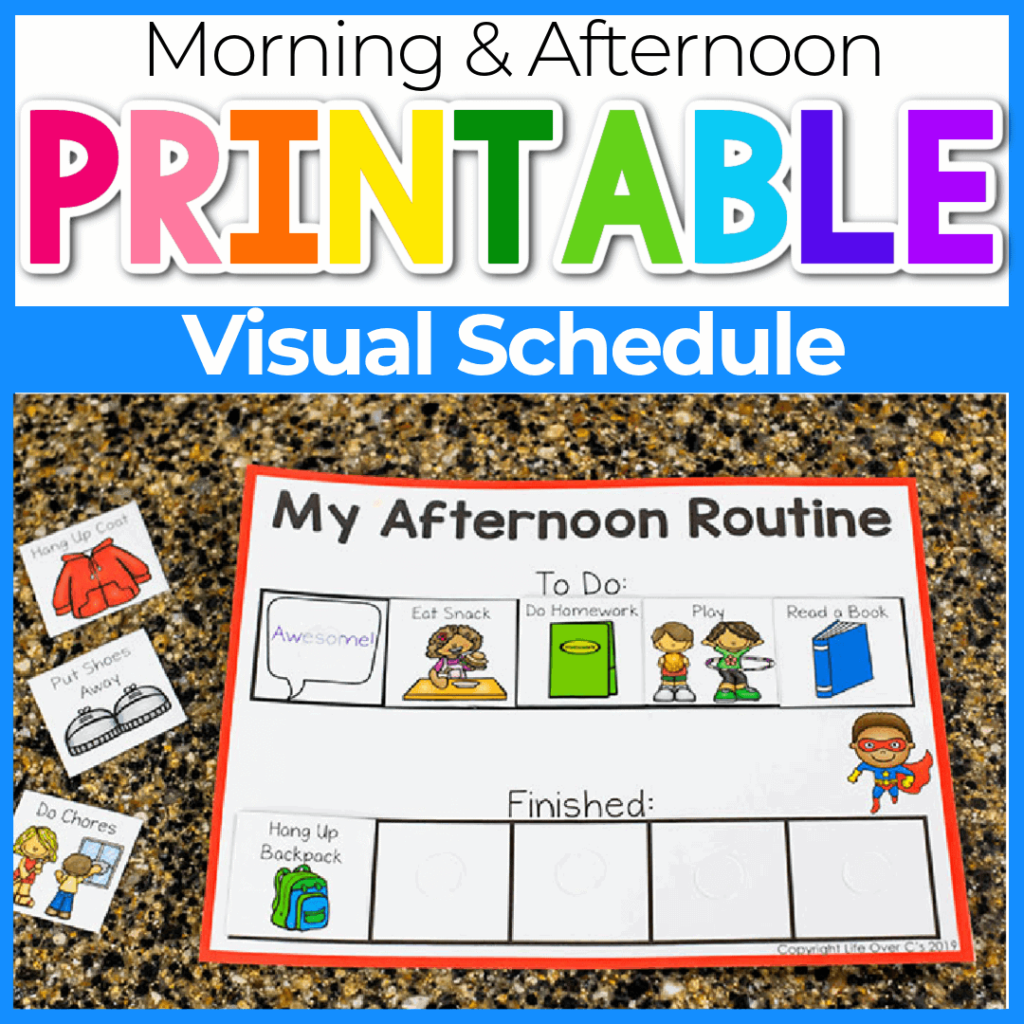 Free Printable Visual Schedule Template