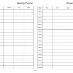 Free Printable Weekly Planner Templates CalendarKart