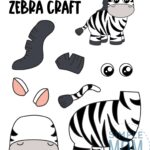 Free Printable Zebra Craft Template Simple Mom Project