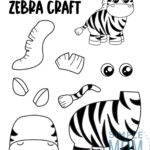 Free Printable Zebra Craft Template Zebra Craft Safari Crafts Safari Animal Crafts