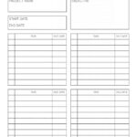 Free Project Planner Printable Overview PDF Sheets Project Planner Printable Project Planner Planner Printables Free