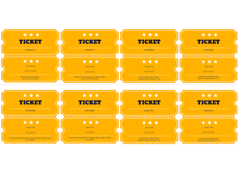 Free Raffle Ticket Template PDF Templates Jotform Fillable Form 2024