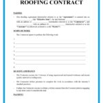 Free Roofing Contract Template Samples