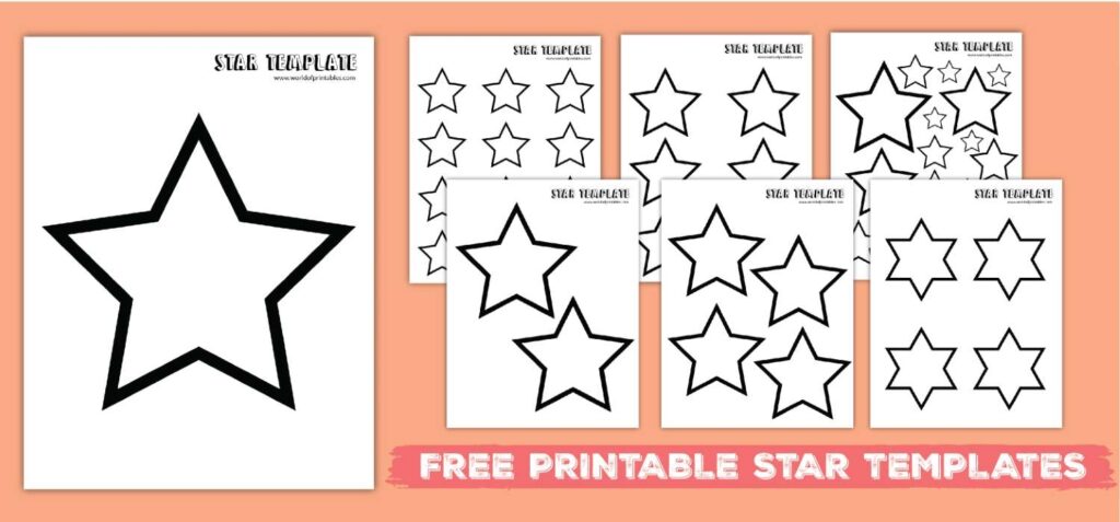Free Printable Stars Template