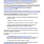 Free Subcontractor Agreement Template PDF Word