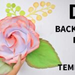 FREE Template And Full Tutorial To Make Giant Rose For Backdrop