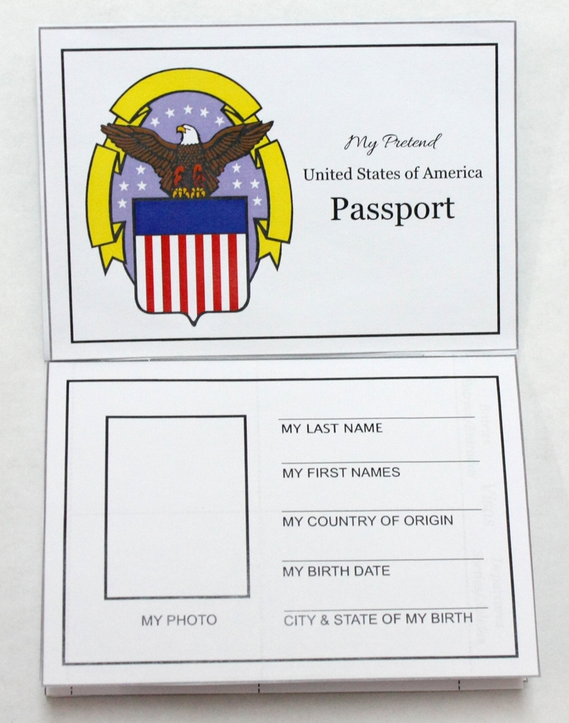 Free Travel Printables For Kids Pretend Passport