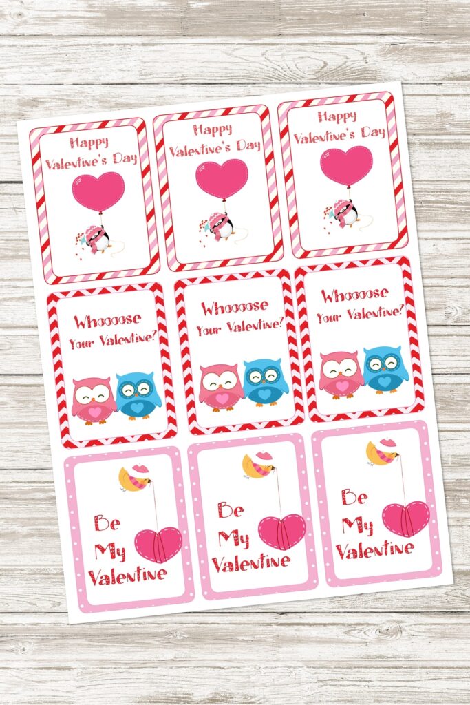 Printable Kids Valentines