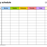 Free Weekly Schedules For PDF 18 Templates