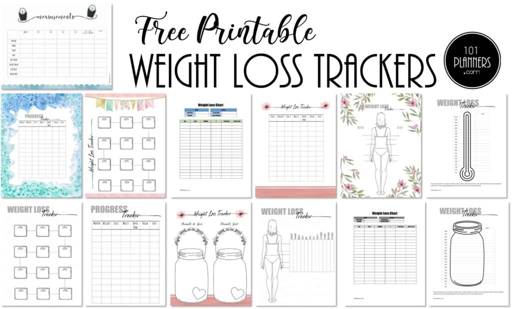 FREE Weight Loss Tracker Printable Customize Before You Print