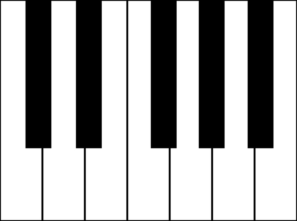 Piano Keyboard Template Printable