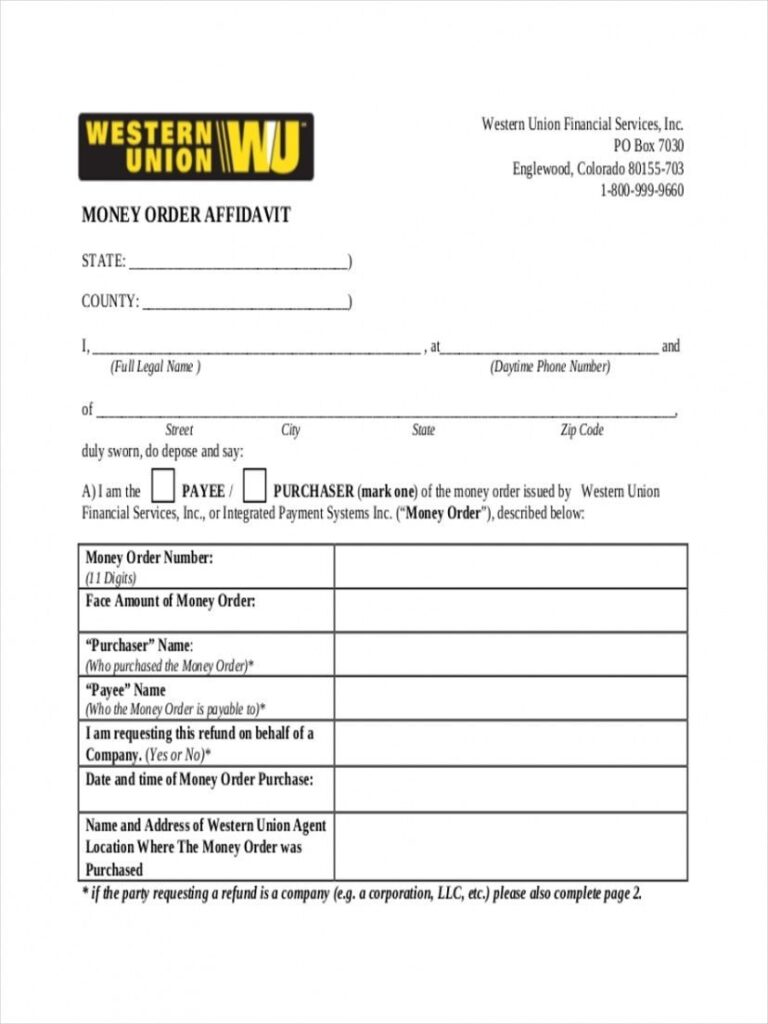 Printable Fake Money Order Template Fillable Form 2023