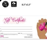 Gift Certificate Nail Salon Manicure Gift Card Editable Etsy de