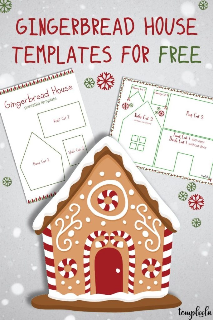 Gingerbread House Templates For Free Temploola Gingerbread House Template Gingerbread House Decorations Christmas Gingerbread House