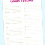 Goal Tracker Template Printable Freebie Finding Mom