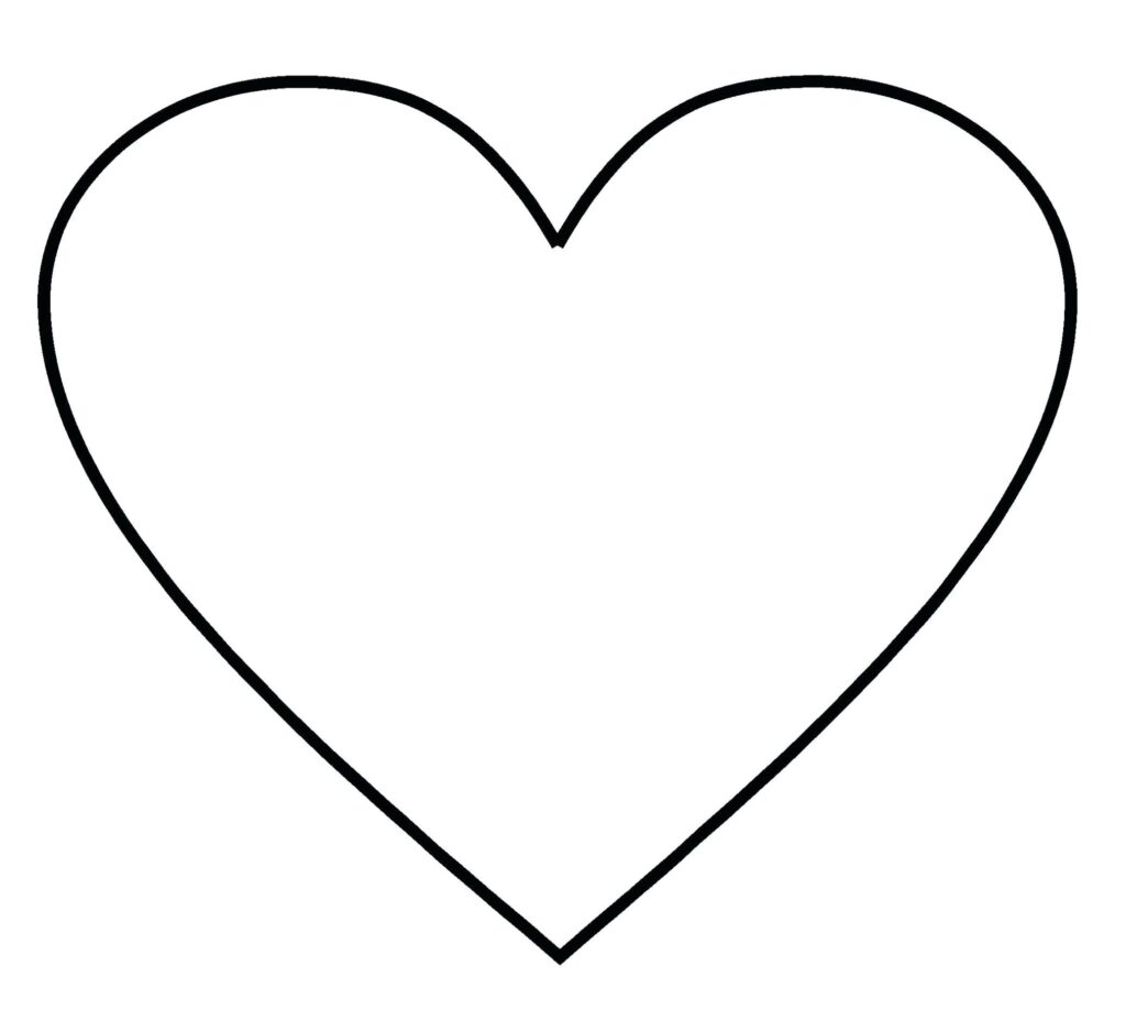 Printable Heart Shape Template