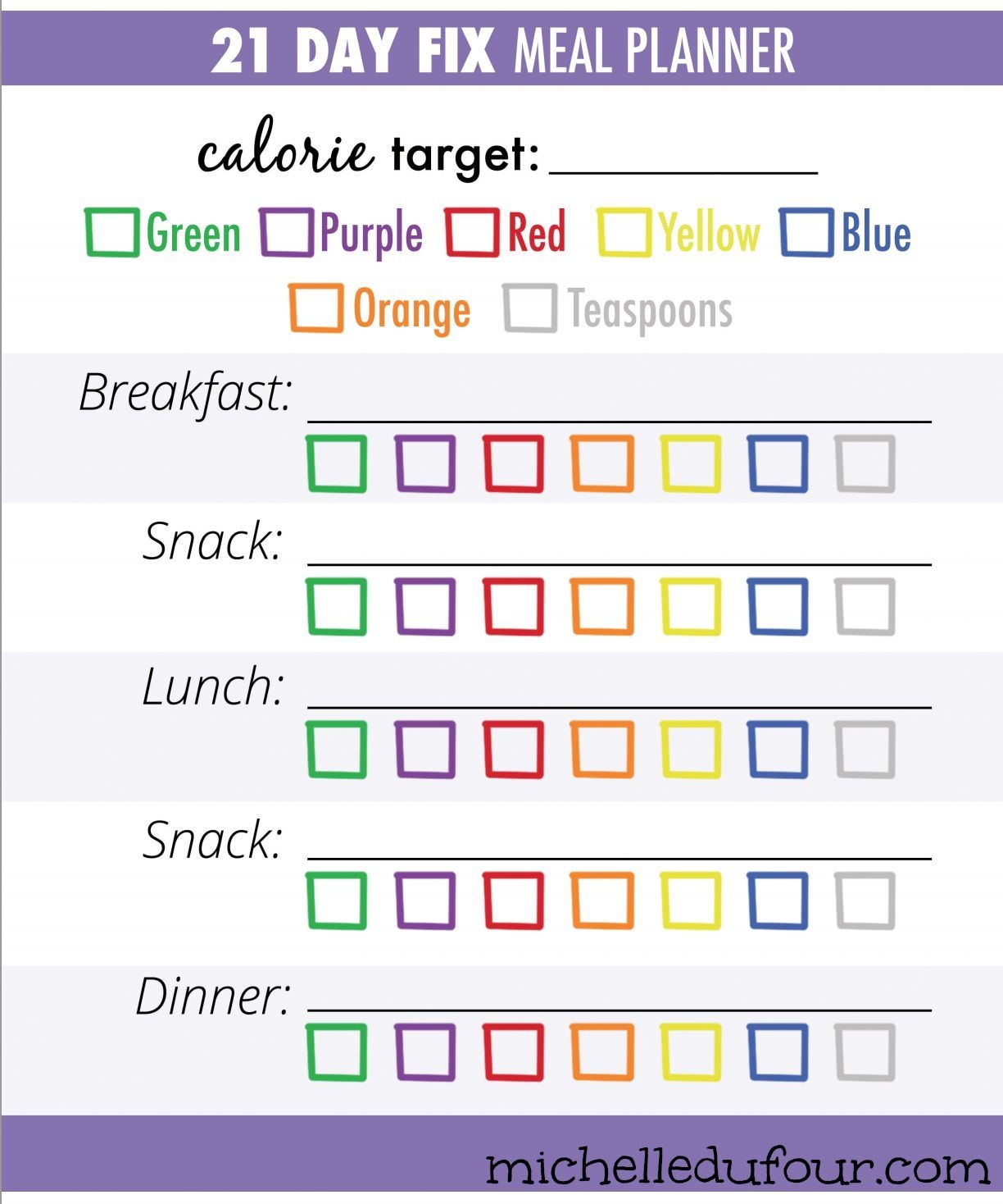 Here Is A BLANK Meal Plan Template You Can Use 21 Day Fix Meal Plan 21 Day Fix Meals 21 Day Fix Plan