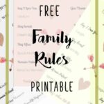 House Rules For Kids With A Free Family Rules Printable Inspiring Life Dream Big My Friend