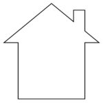 House Templates Free Blank House Shape PDFs