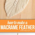 How To Make A Macrame Feather Macrame Feather DIY