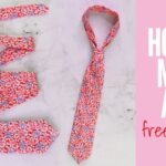 How To Make A Tie DIY Necktie With Free Sewing Pattern Printable Template YouTube