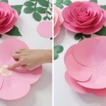 How To Make Big Paper Roses Step By Step FREE Template FancyBloom