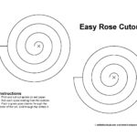 How To Make Easy Paper Flowers For Kids Free Paper Rose Template Paper Rose Template Paper Flower Template Paper Flowers For Kids