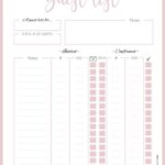 How To Plan The Guest List For Your Party Pretty Guest List Planner