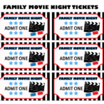 How To Throw A Memorable Family Movie Night Free Printable Movie Tickets Not Quite Susie Homemaker