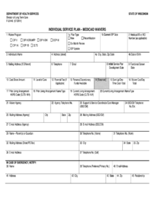 Individual Service Plan Template Fill Online Printable Fillable Blank