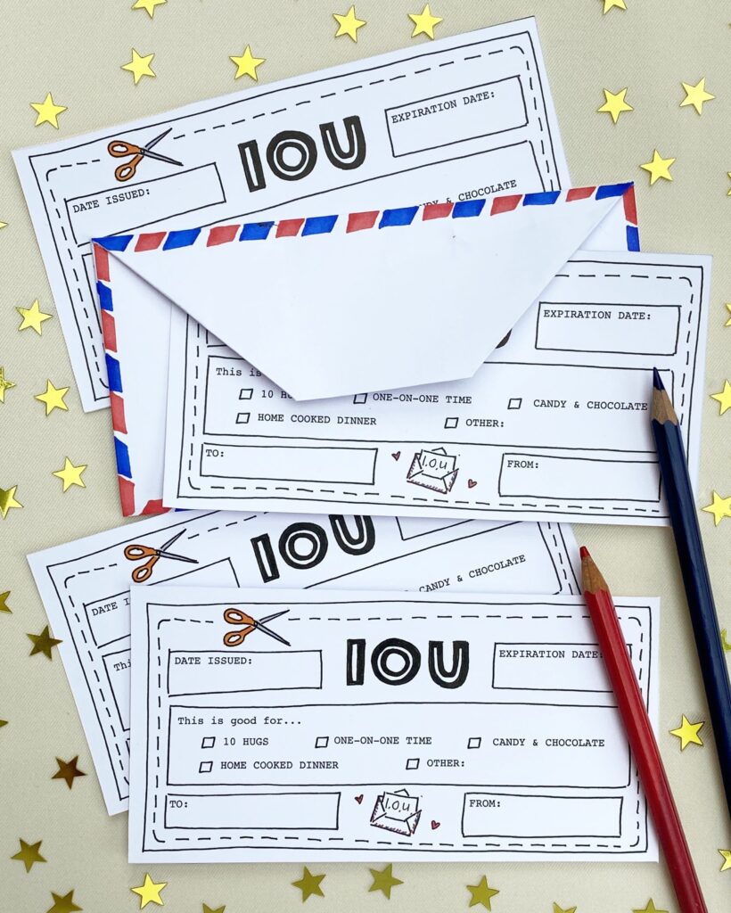 Fun Printable Iou Template