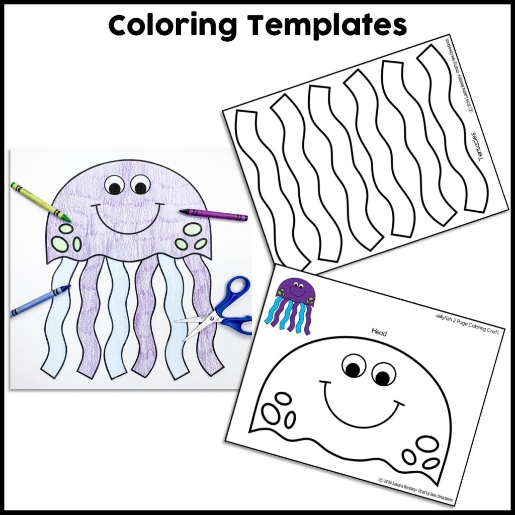 Printable Jellyfish Craft Template