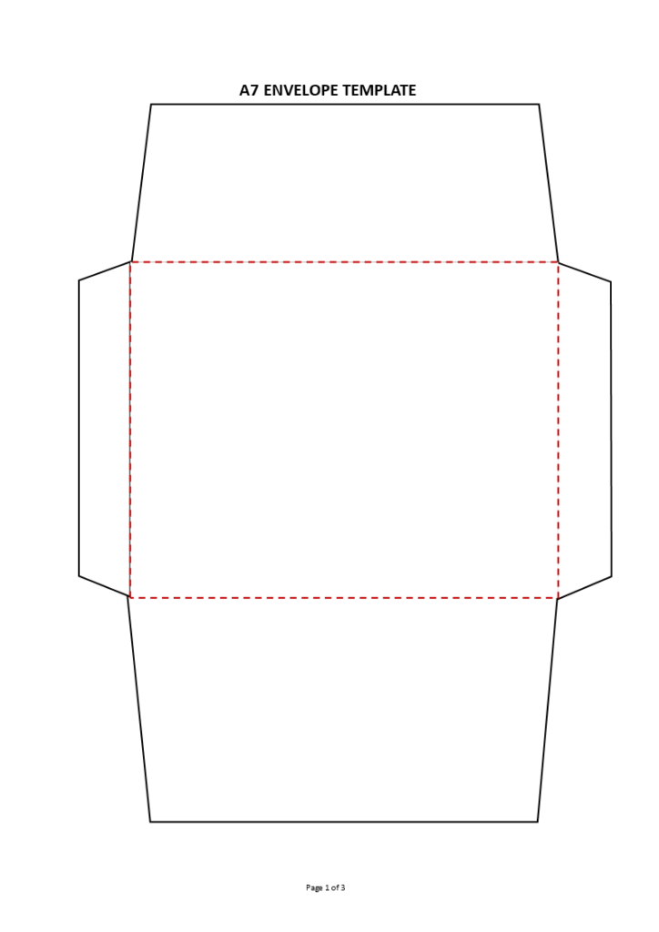 Kostenloses A7 Envelope Template Printable Fillable Form 2023