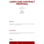 Landscaping Proposal Templates Documents Design Free Download Template