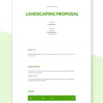 Landscaping Proposal Templates Documents Design Free Download Template