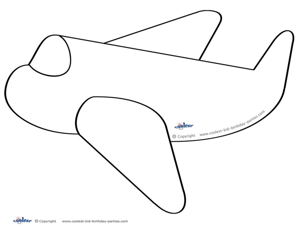 Large Printable Airplane Decoration Coolest Free Printables