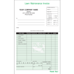 Lawn Care Billing Template Fill Out Sign Online DocHub