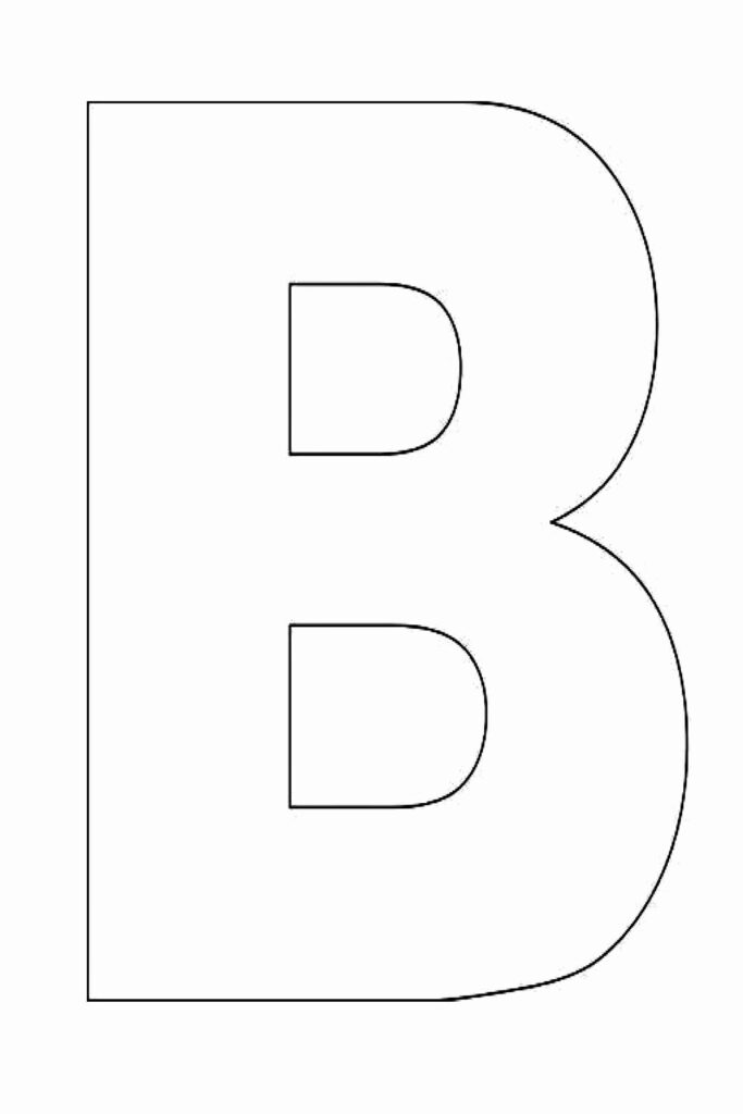 Letter B Printable Beautiful Alphabet Letter B Template For Kids Alphabet Letter Templates Alphabet Templates Printable Alphabet Letters
