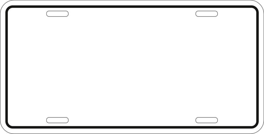 License Plate Template Printable Fillable Form 2023