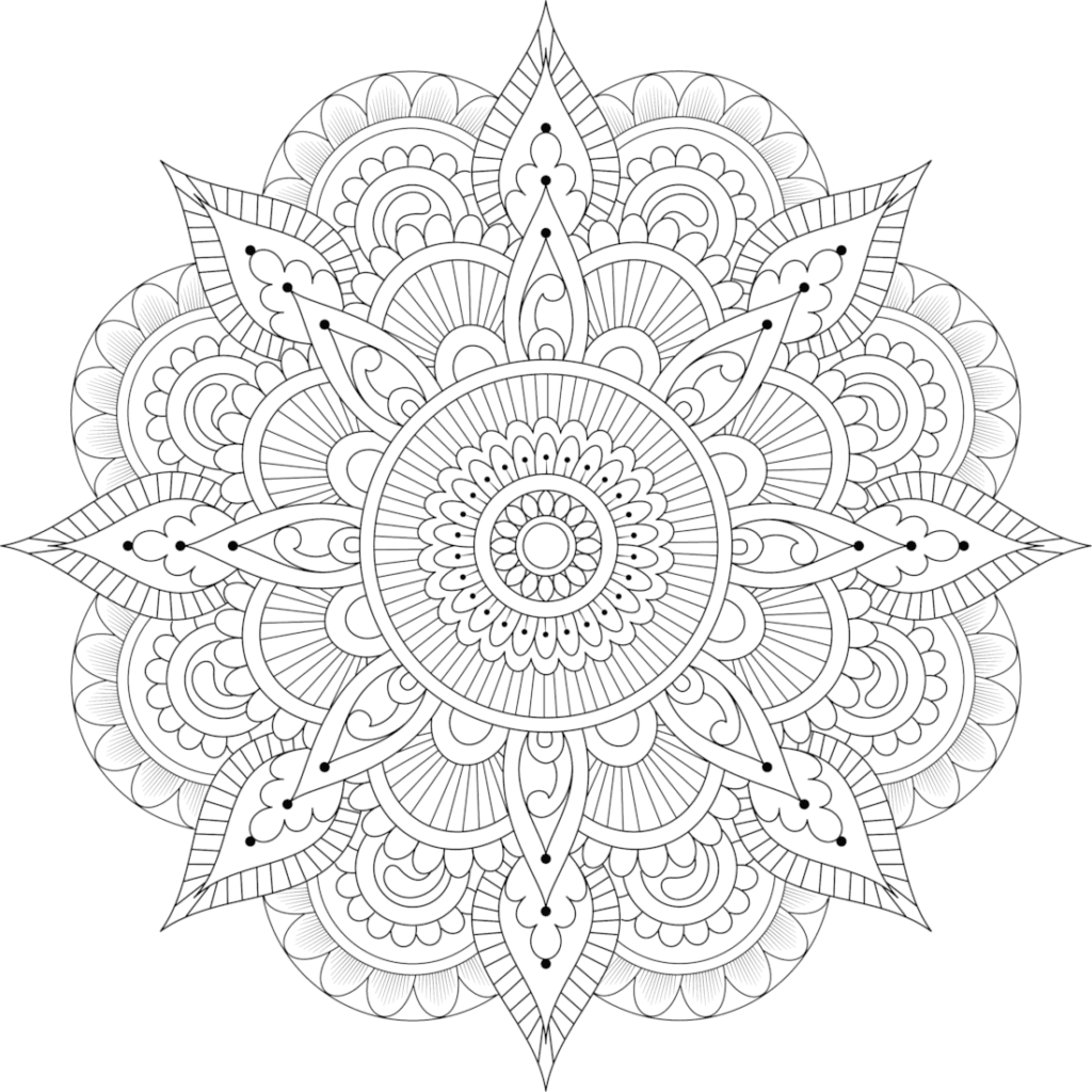 Mandala Coloring Pages For Adults Kids Happiness Is Homemade