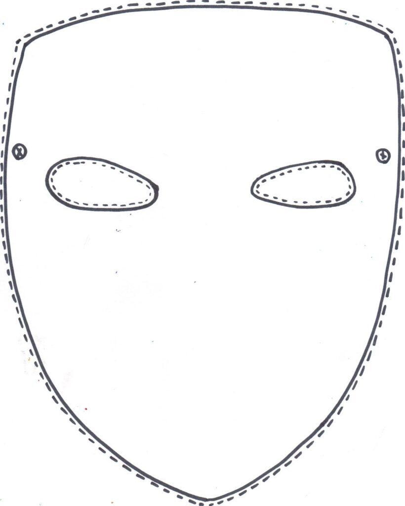 Mask Template Mask Template Printable Paper Mask Template Blank Mask