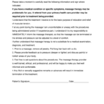 Massage Therapy Consent Form Pdf Fill Online Printable Fillable Blank PdfFiller