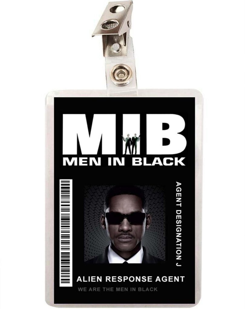 MIB Men In Black Agent J ID Badge Cosplay Costume Name Tag Etsy Canada