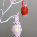 Mini Paper Lanterns With Printable Template The Craft Train