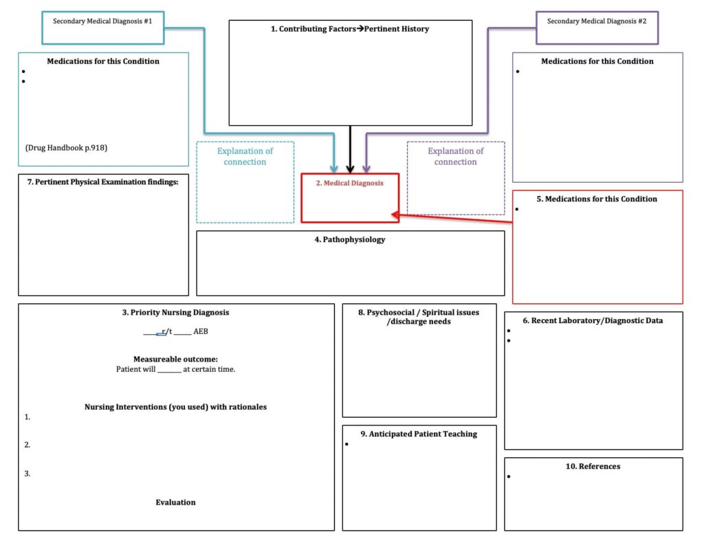 Nursing Concept Map Drug List Nursing Assessment Nursing Etsy de