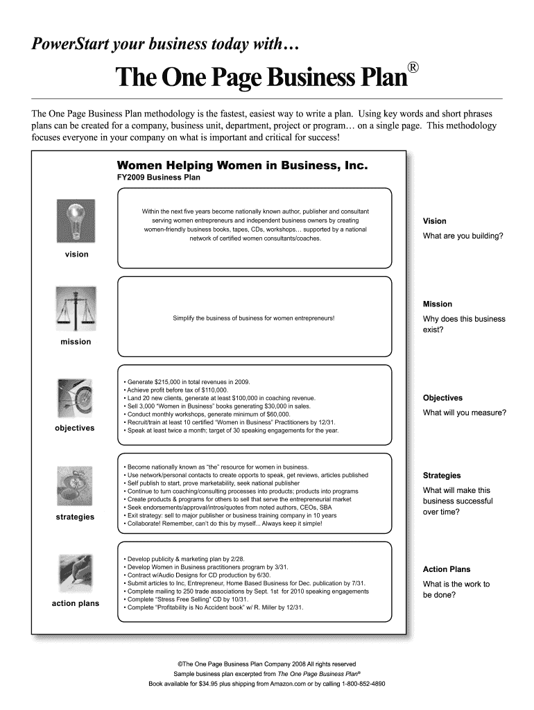 Blank Printable One Pager Template Pdf